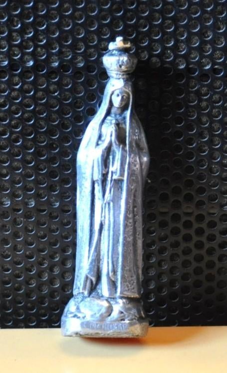 vierge couronnée en metal notre dame de fatima, Antiek en Kunst, Ophalen of Verzenden