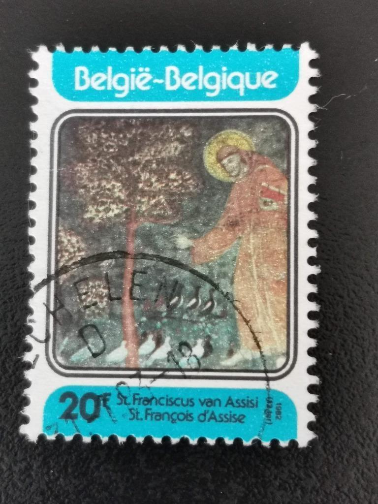 Belgie 1982 - 800e verjaardag Franciscus van Assisi, Ophalen of Verzenden, Gestempeld