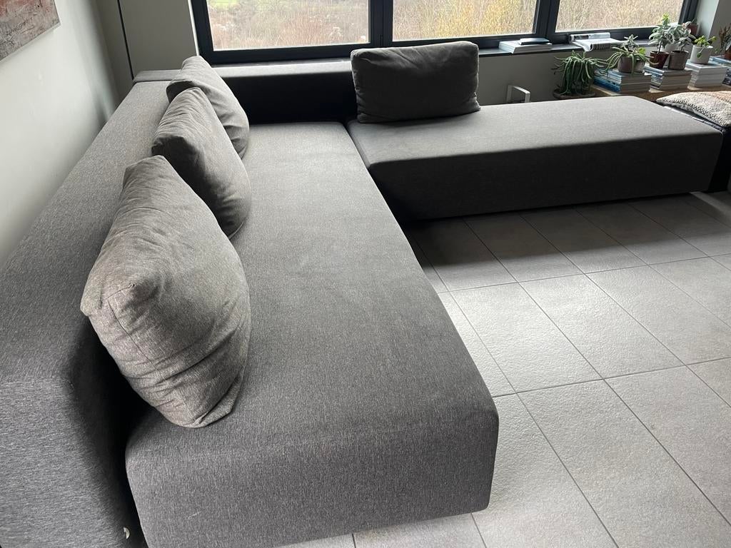 Canapé modulable Indera Sintesi angle + méridienne, Enlèvement, Utilisé, Tissus, Design