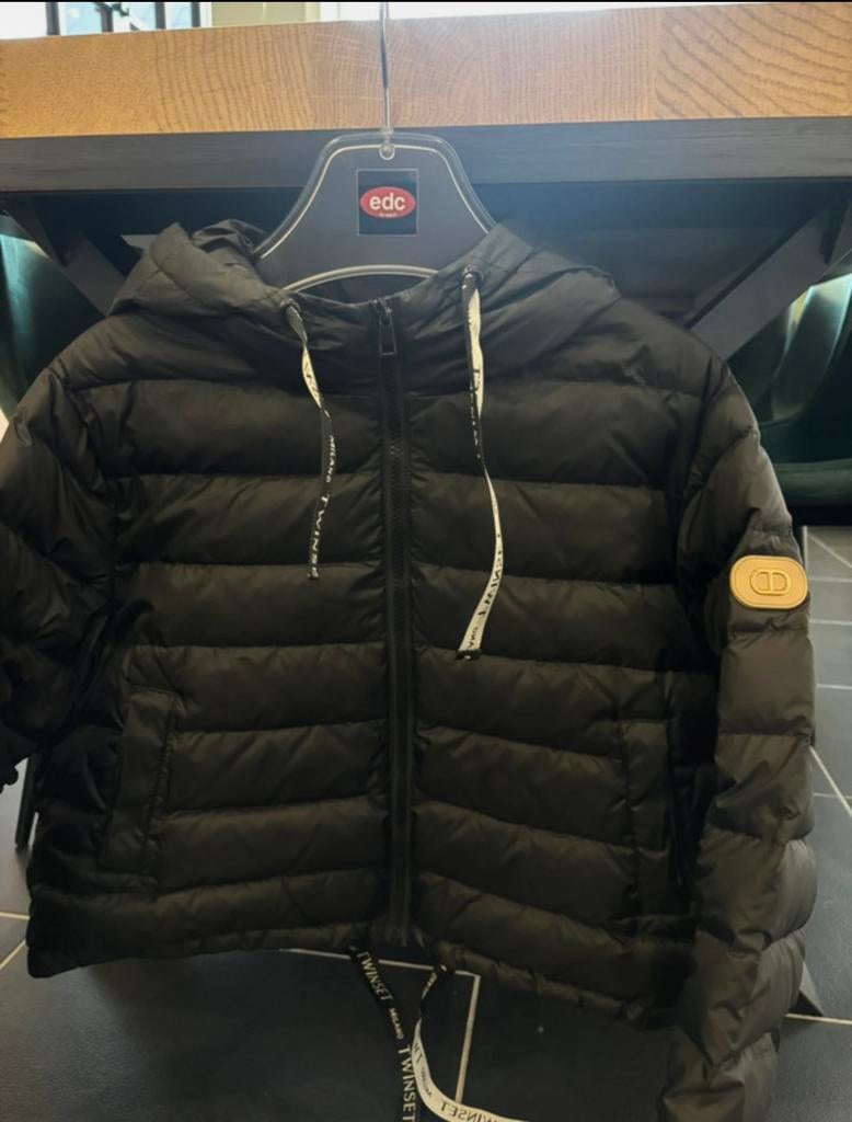 Jas Twinset maat L, Vêtements | Femmes, Vestes | Hiver, Comme neuf, Taille 42/44 (L), Noir, Enlèvement ou Envoi