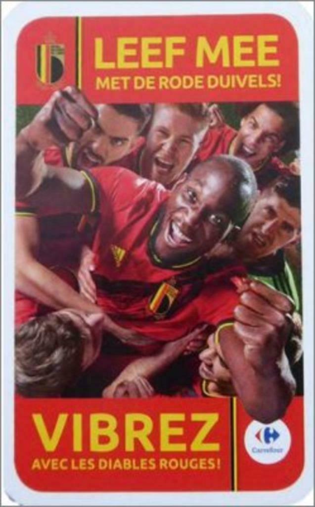 Cartes Carrefour - Vibrez avec les diables rouges, Collections, Plus, Enlèvement ou Envoi