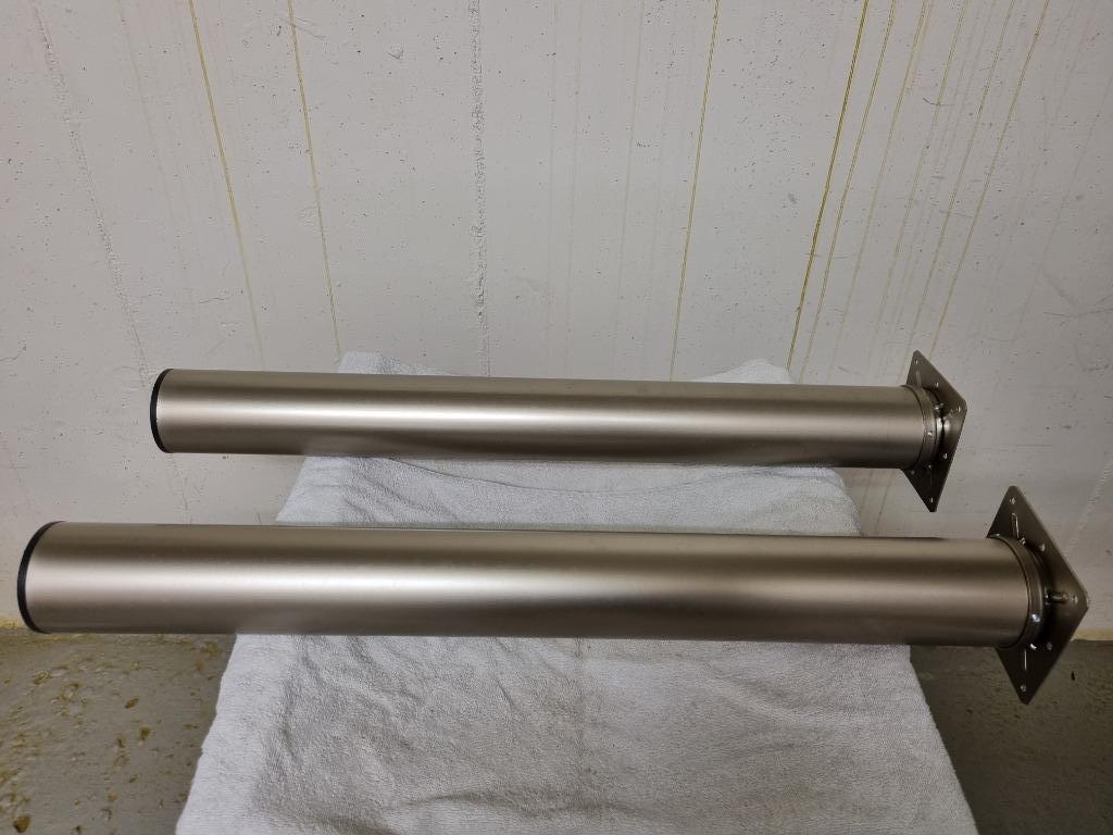 INOX tafelpoten, Ophalen, Minder dan 50 cm, 50 tot 100 cm, Rond