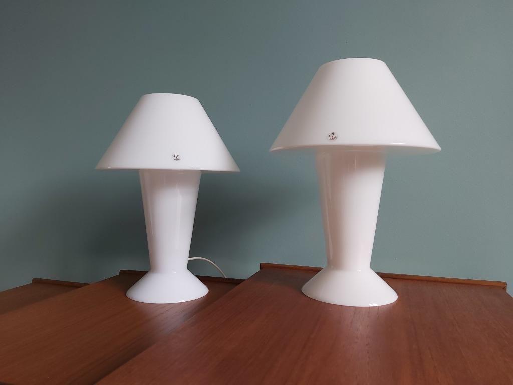 Paire de lampes Peill & Putzler en opaline blanche, Enlèvement ou Envoi, Comme neuf