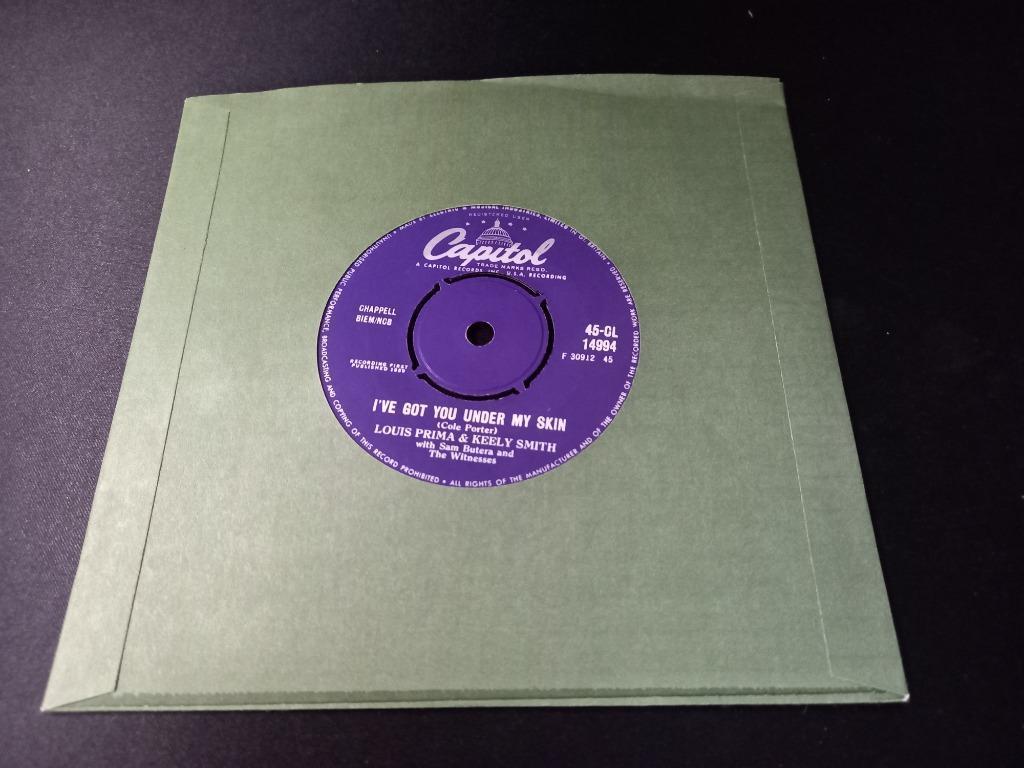 Louis Prima And Keely Smith I've Got You Under My Skin ' 7, 7 inch, Single, Ophalen of Verzenden, Zo goed als nieuw