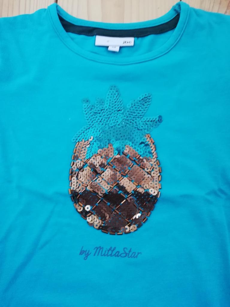 JBC T-shirt Ananas pailletten - 5 jaar -110, Meisje, JBC, Ophalen of Verzenden, Zo goed als nieuw