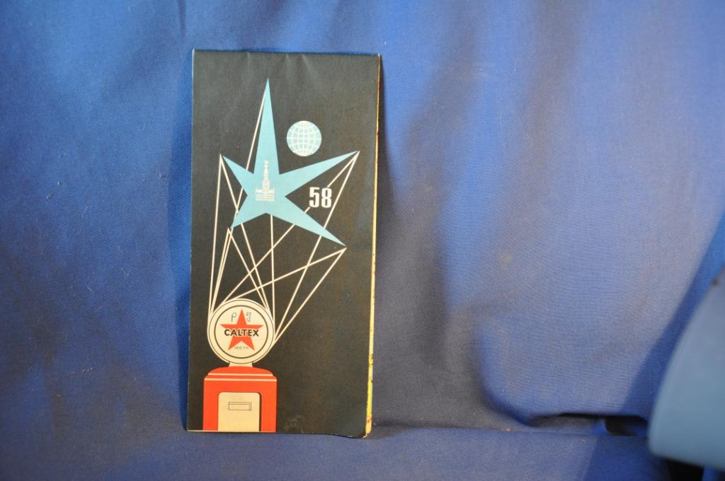 §  carte routiere belge expo 58 caltex, Verzamelen, Overige Verzamelen, Ophalen of Verzenden, Zo goed als nieuw