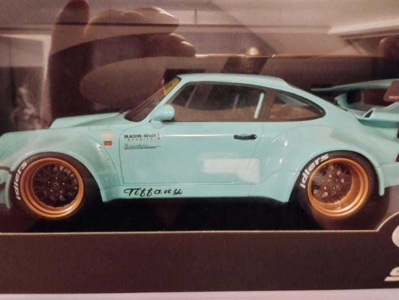 GT Spirit Car Model 1/18 Porsche 911 RWB Tiffany Coupe 2015, Ophalen of Verzenden, Nieuw, Auto