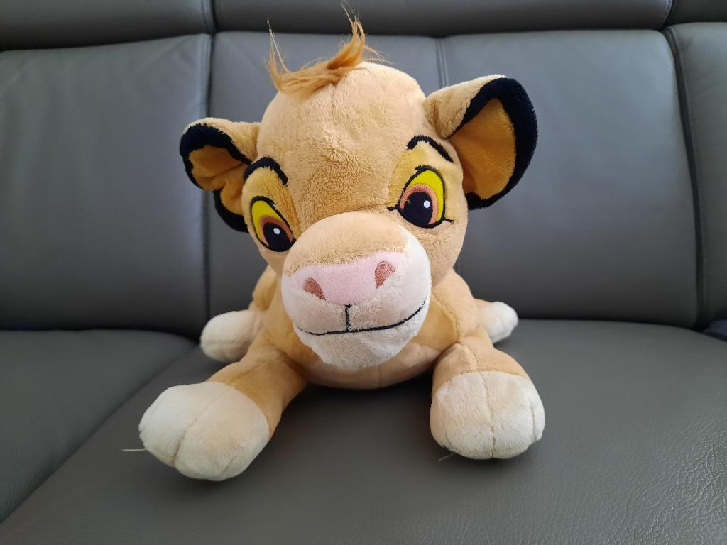 Simba Lion King knuffel - Disney pluche, Ophalen of Verzenden, Leeuwenkoning of Jungle Boek, Zo goed als nieuw, Knuffel