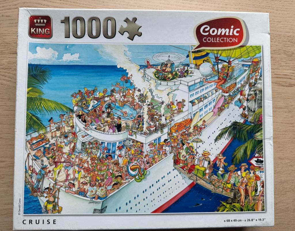 Comic puzze - 1000 stukjes, Enlèvement ou Envoi, 500 à 1500 pièces, Utilisé, Puzzle