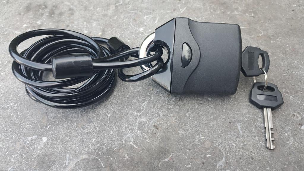 Cable cadenas neuf pour casques moto, Motos, Enlèvement ou Envoi, Comme neuf