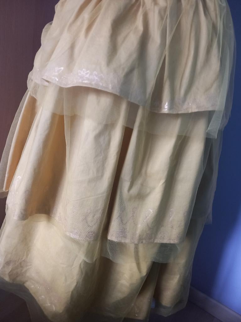 3m fijne gele tule, Overige materialen, 120 cm of meer, Geel, 200 cm of meer