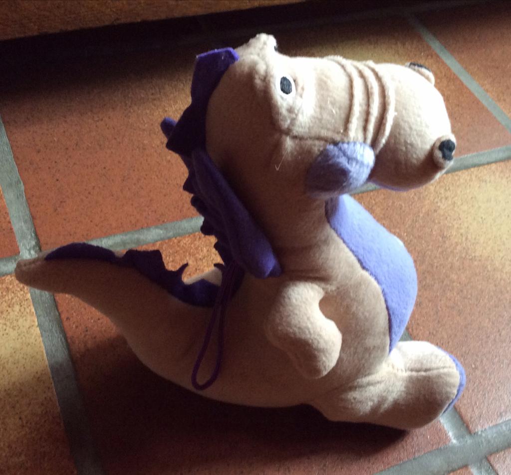 Peluche dragon avec boucle, 25 cm., Enlèvement ou Envoi, Neuf, Autres types