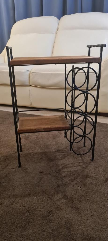 Porte bouteille en fer forgé, Ophalen of Verzenden, Gebruikt