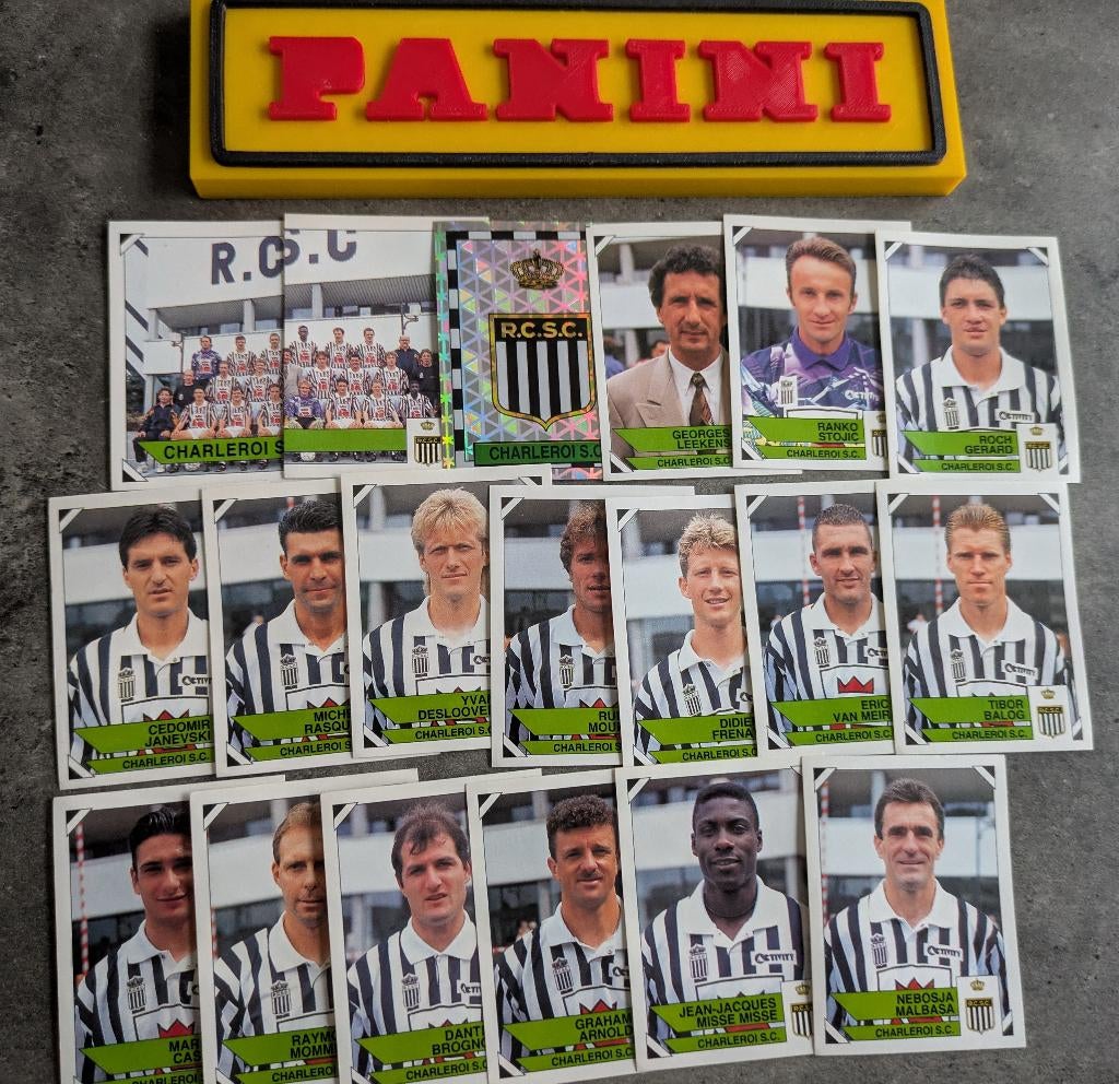 AUTOCOLLANTS PANINI FOOTBALL 95 19 1995 FOOT SP. CHARLEROI, Envoi, Neuf