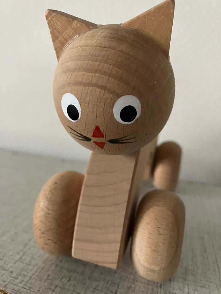 Houten pennenhouder., Ophalen of Verzenden, Zo goed als nieuw