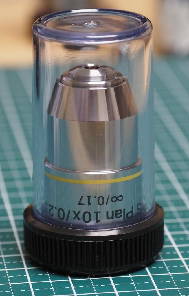 10x/0.25 inf/0.17 IOS plan Euromex objectief, TV, Hi-fi & Vidéo, Matériel d'optique | Microscopes, Comme neuf, Microscope biologique