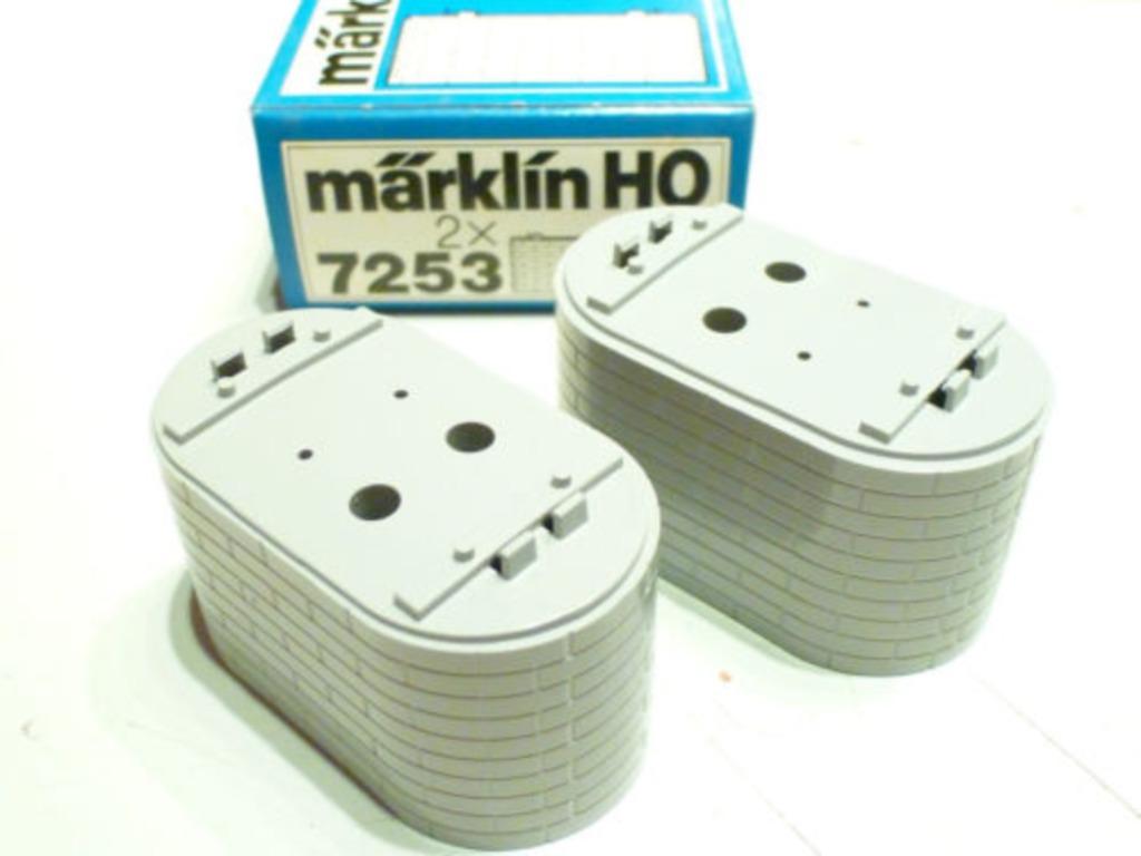 7253 MARKLIN HO - 2 X PILIER DE PONT 3 CM OVP (B2200587), Jg01618@telenet.be, Analogique, Enlèvement ou Envoi, Marklin