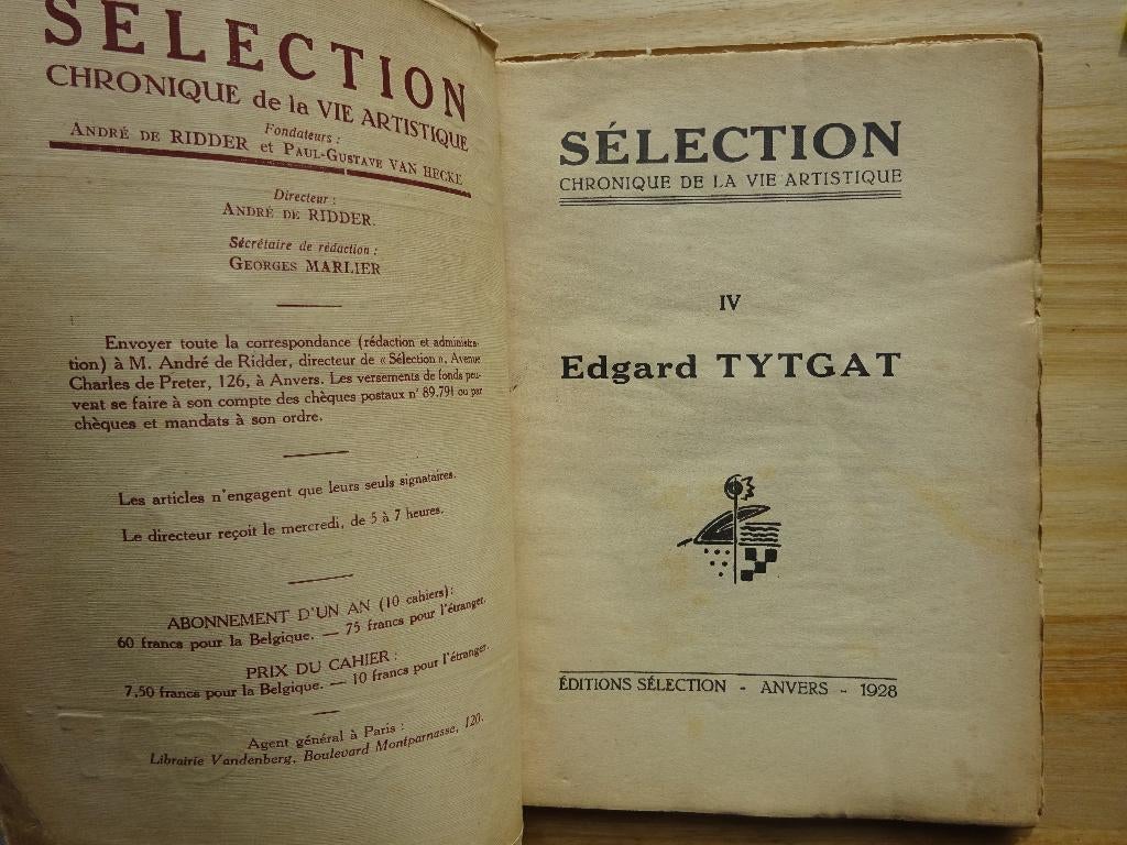 Edgard Tytgat - Sélection cahier 4 de 1928, Boeken, Ophalen of Verzenden, Gelezen, Schilder- en Tekenkunst