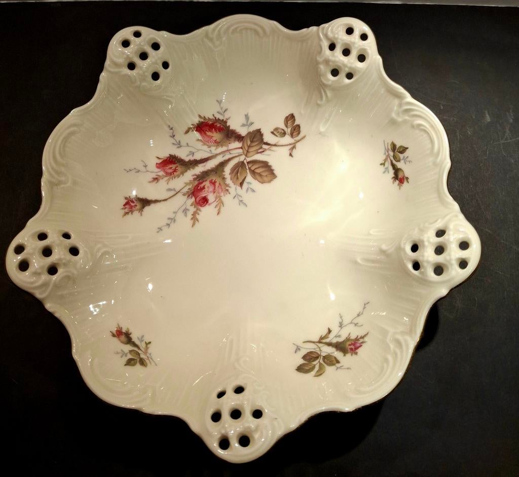 Rosenthal Moliere 'Classic Rose' Mooie gave hoge schaal., Antiek en Kunst, Ophalen of Verzenden