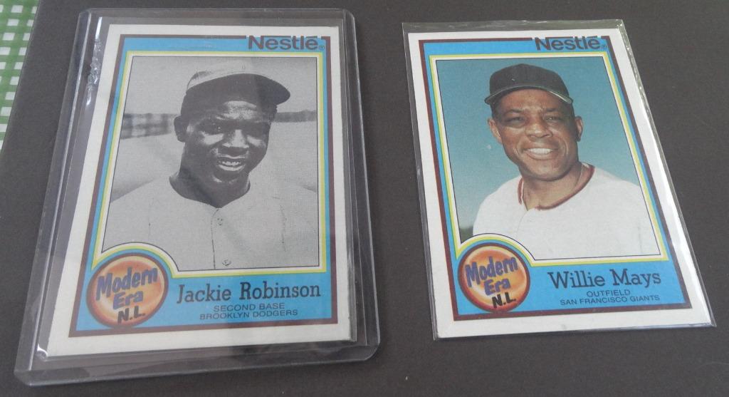 Baseball '87 Topps Nestlé WILLIE MAYS + ROBINSON, Sport en Fitness, Honkbal en Softbal, Verzenden, Nieuw, Honkbal, Overige typen