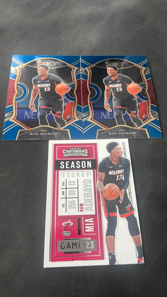 3 Bam Adebayo kaarten, Ophalen of Verzenden, Nieuw, Meerdere plaatjes