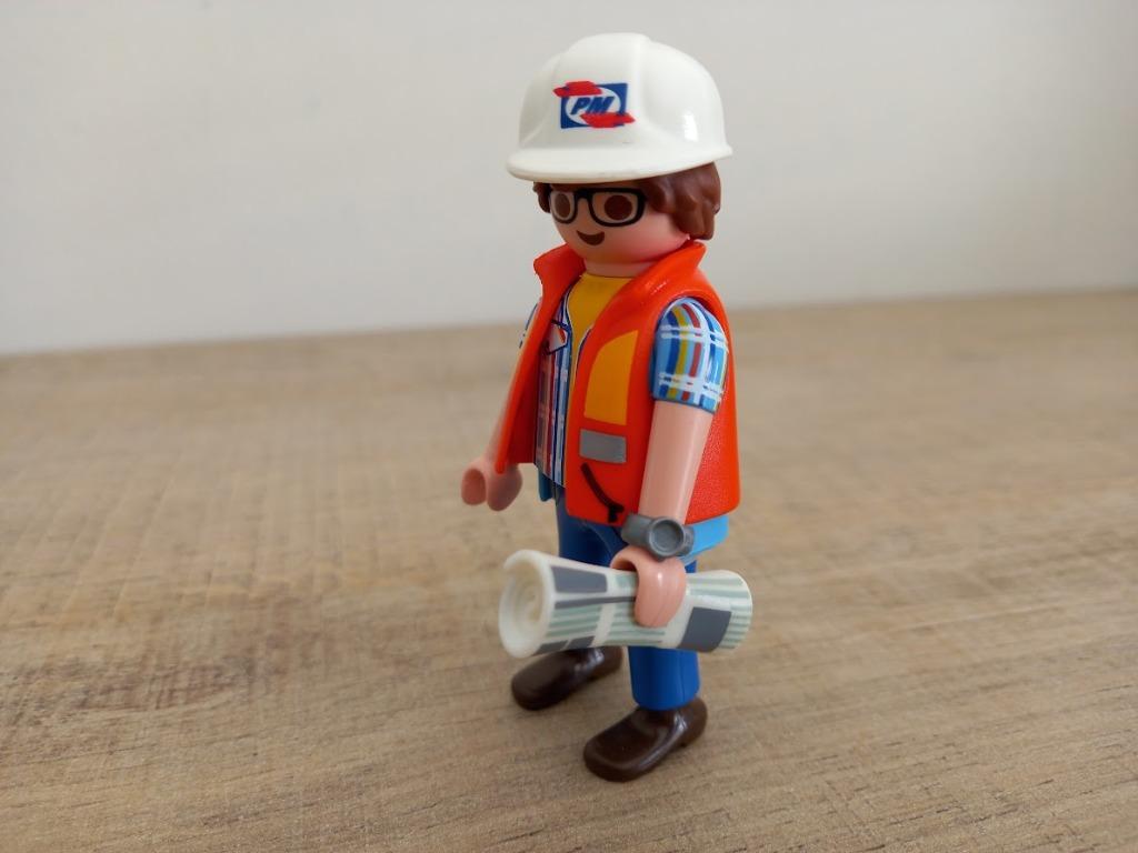 Playmobil arbeider krant werf city, Kinderen en Baby's, Speelgoed | Playmobil, Ophalen of Verzenden, Nieuw, Complete set