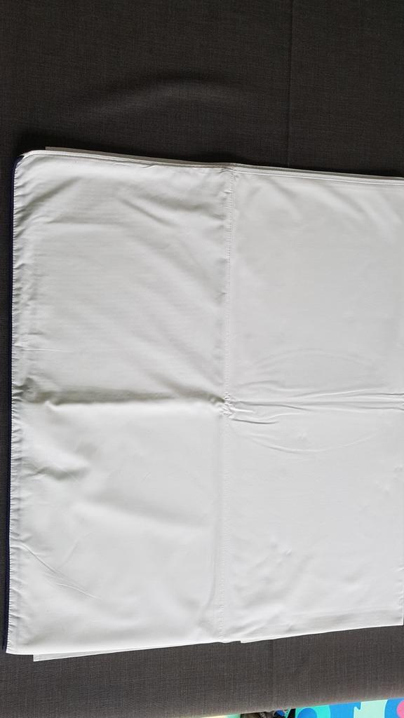 Wit lakentje voor babybed - zo goed als nieuw, Ophalen, Zo goed als nieuw, Blauw