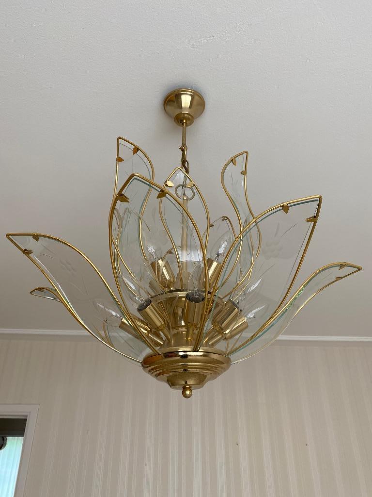 lustre, Maison & Meubles, Enlèvement, Comme neuf, Verre