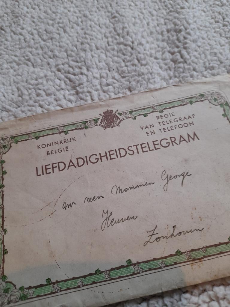 2 vieux télégrammes de mariage, Enlèvement ou Envoi
