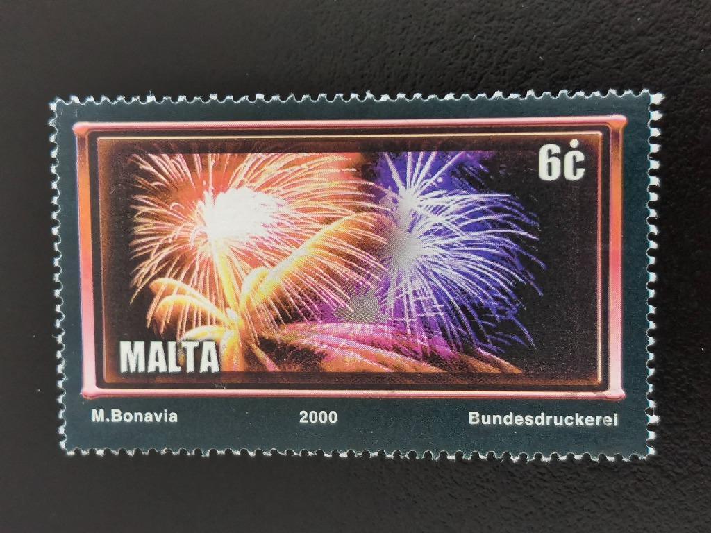 Malte 2000 - feux d'artifice, Enlèvement ou Envoi, Malte, Affranchi