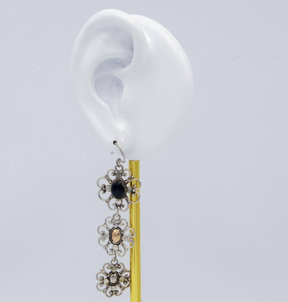 Boucles d'oreilles élégantes en argent de Bali, Neuf, Enlèvement ou Envoi, Argent, Argent