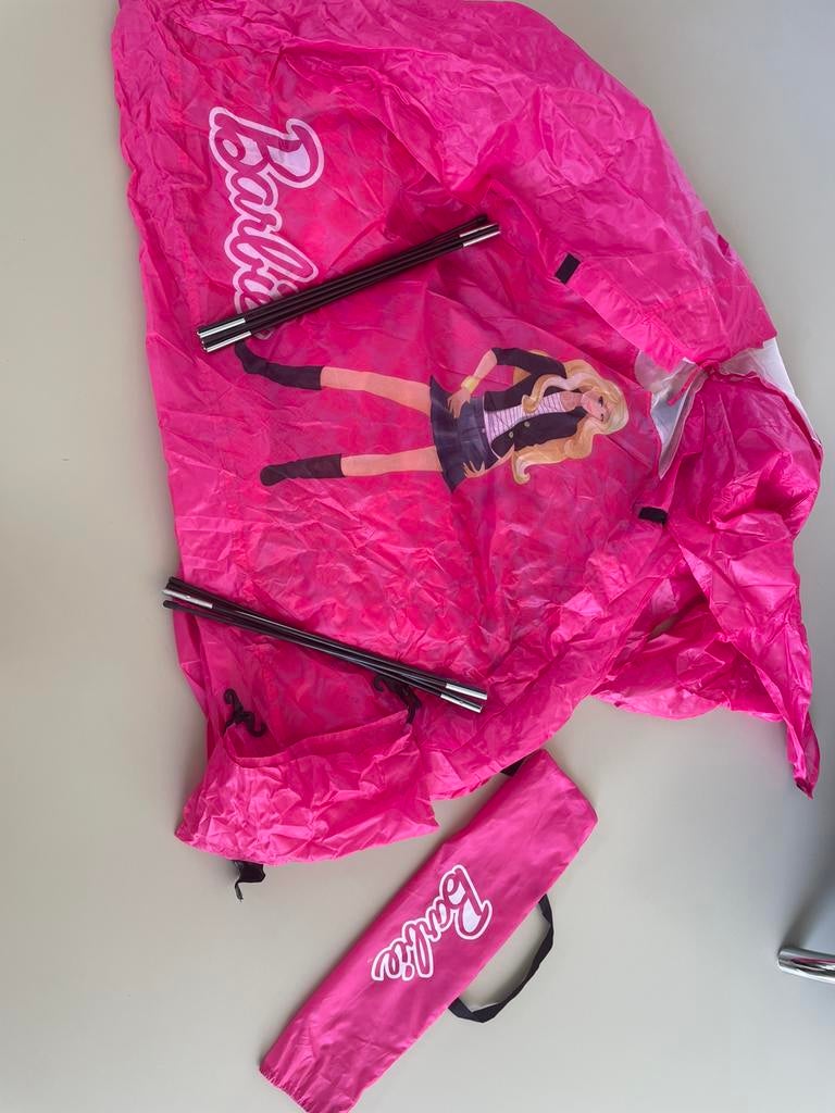 Barbie tent, Ophalen, Zo goed als nieuw