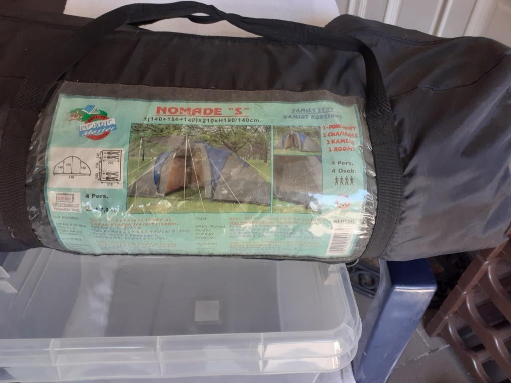 Tent Nomade 4 personen, Ophalen, Gebruikt, Tot en met 4