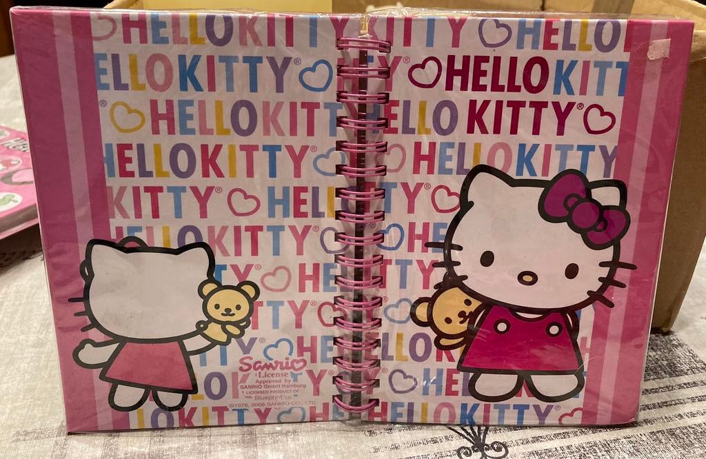 Hello Kitty schrijfboekje met tekeningen in., Ophalen of Verzenden, Nieuw