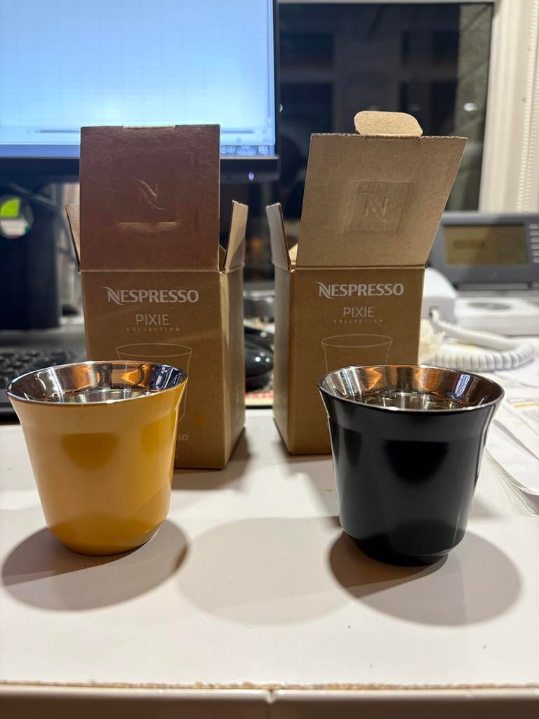 2 Pixie espresso kopjes, Ophalen of Verzenden, Nieuw