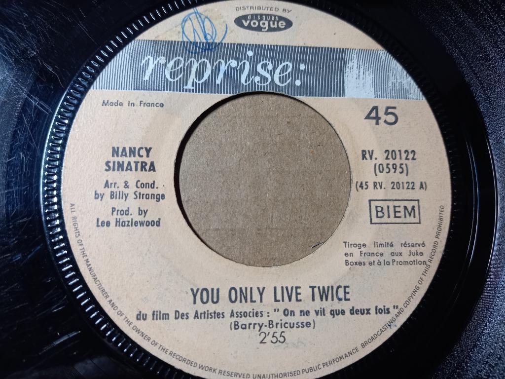 Nancy Sinatra  – You Only Live Twice / Jackson '7, Gebruikt, 7 inch, Single, Ophalen of Verzenden