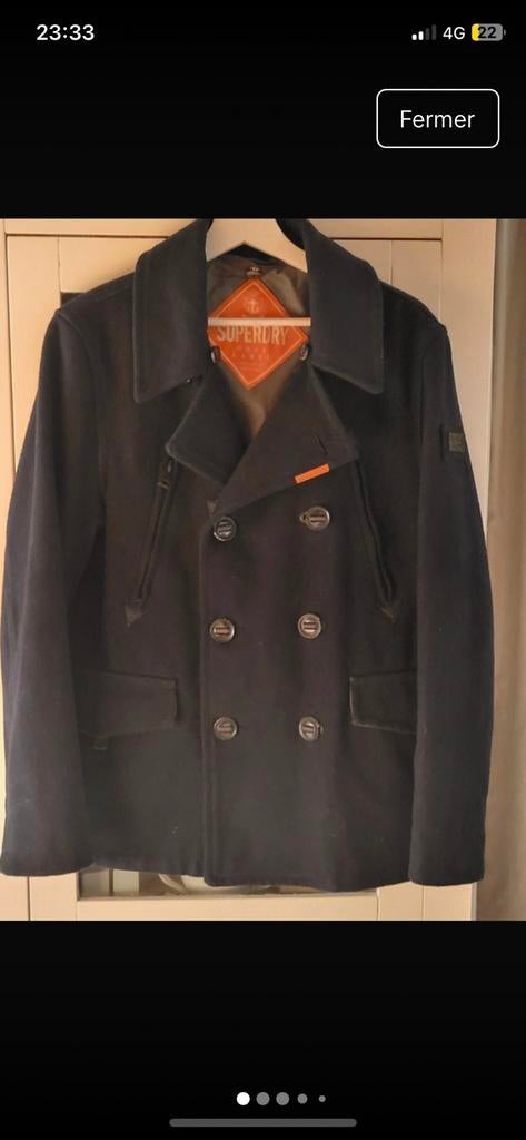 Caban Superdry navy marine M, Enlèvement ou Envoi, Comme neuf