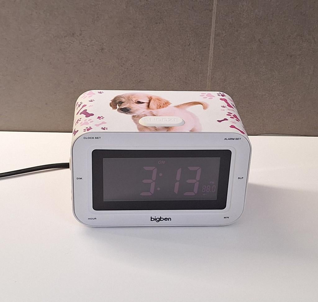 Bigben wekkerradio hond, Ophalen of Verzenden, Gebruikt, Digitaal