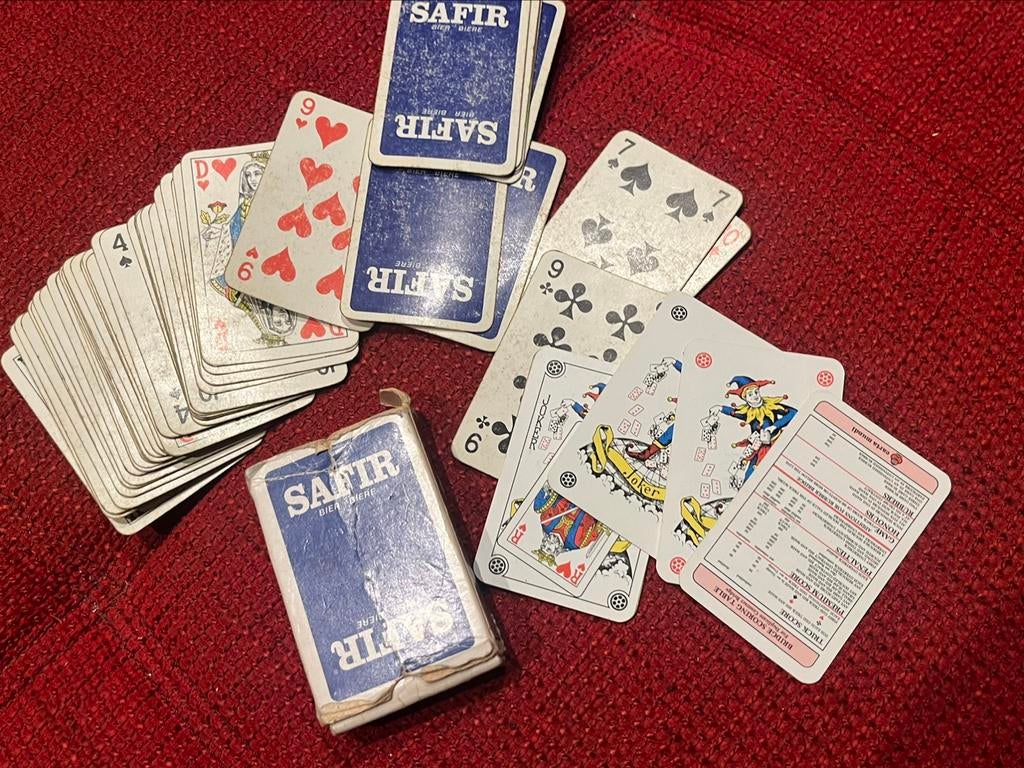 Boek kaarten Safir bier Aalst, Ophalen, Zo goed als nieuw