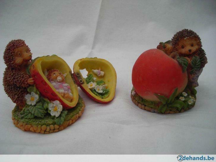 Miniatuur egeltjes-postuurtjes, Ophalen of Verzenden, Gebruikt