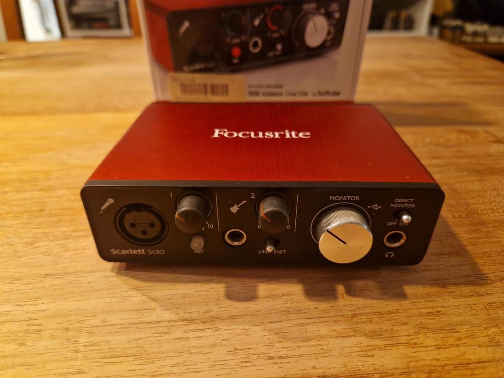 Focusrite scarlett solo, Ophalen