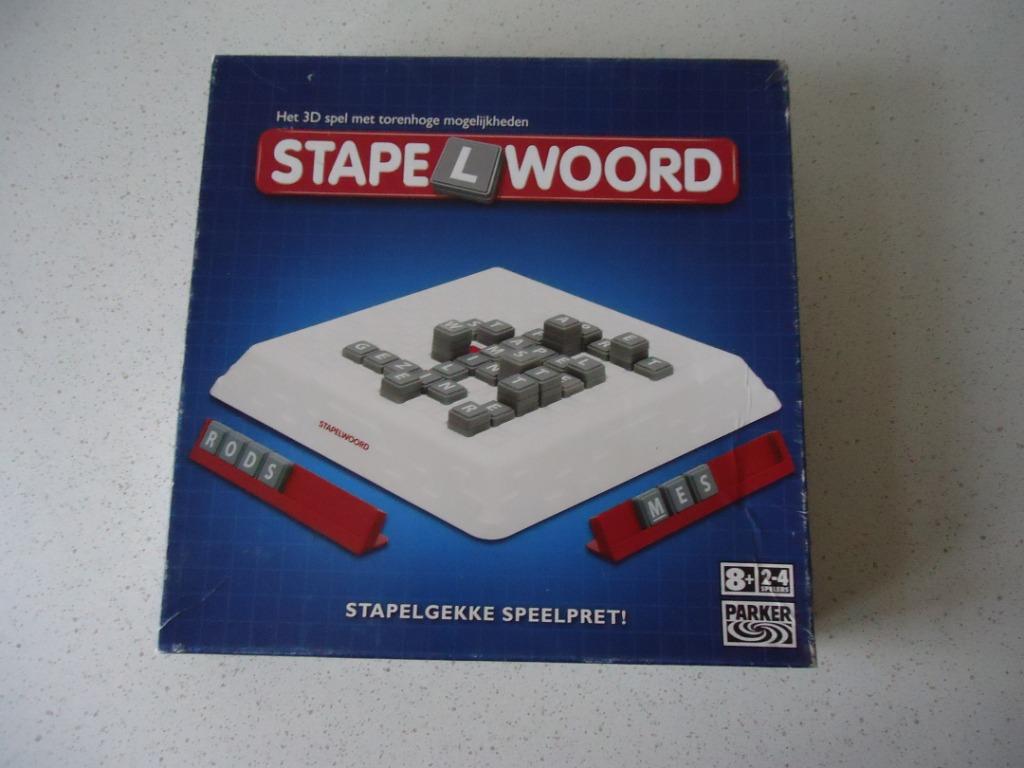 "Stapelwoord" van Parker in Prima staat en compleet !, Een of twee spelers, Ophalen of Verzenden, Zo goed als nieuw, Parker