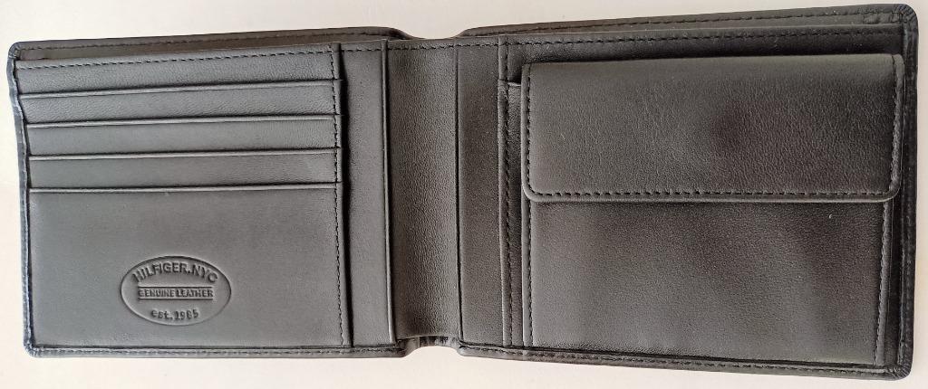 Portefeuille Tommy Hilfiger à 2 volets NEUF, cuir véritable, Handtassen en Accessoires, Portemonnees, Overige merken, Zwart, Nieuw