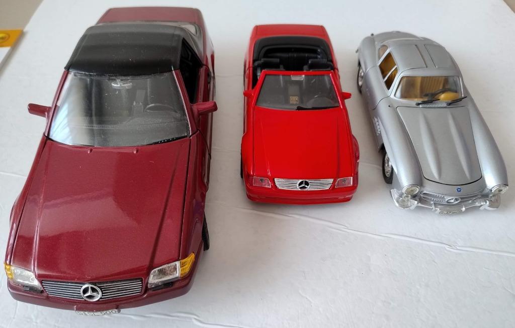 3 modelauto's Mercedes Benz van merk Revell en Mira, Envoi, Utilisé, Voiture