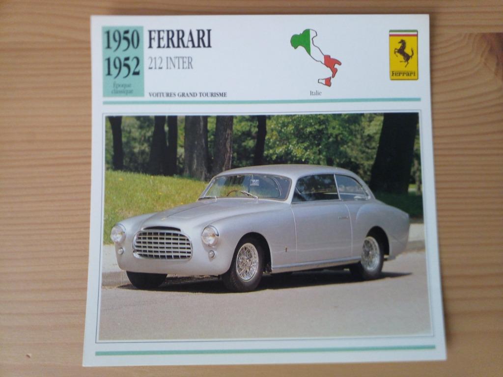 Ferrari -Fiches Edito Service période construction 1950-1967, Enlèvement ou Envoi, Comme neuf, Voitures