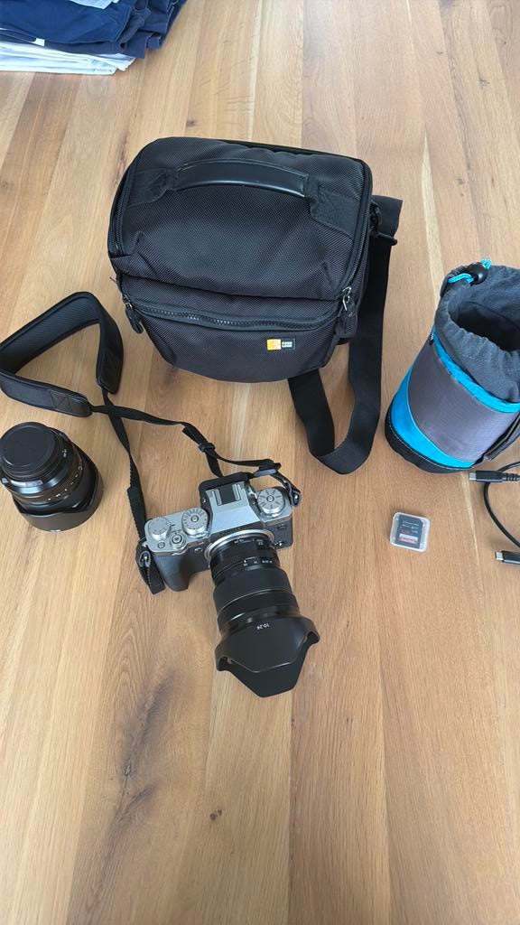 Fujifilm xt-4 zilver+ 16-80 kitlens + 10-24 lens +accesoires, Audio, Tv en Foto, Ophalen, Nieuw, Fuji