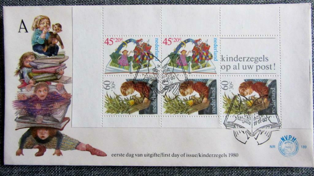 FIRST DAY COVER- SCOUTISME- KINDERSPELEN- NEDERLAND, Ophalen of Verzenden, Gestempeld, Overige thema's