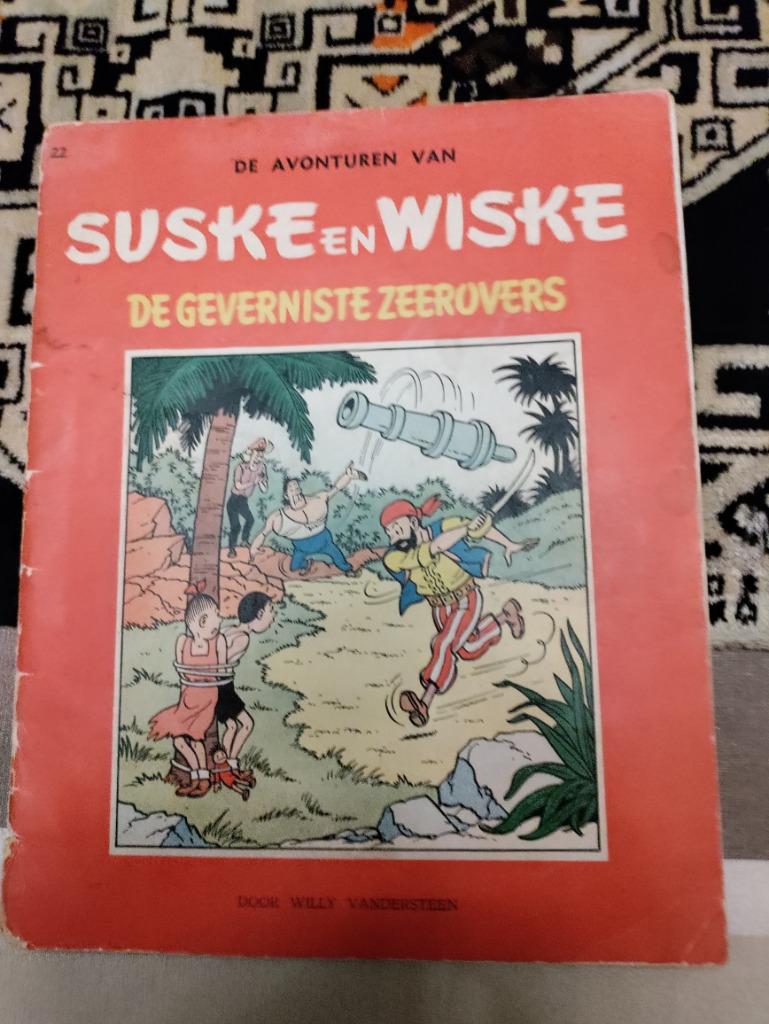 Suske en Wiske 33 De Geverniste Zeerovers - 1e druk 1958 red, Boeken, Stripverhalen, Gelezen, Willy Vandersteen, Eén stripboek
