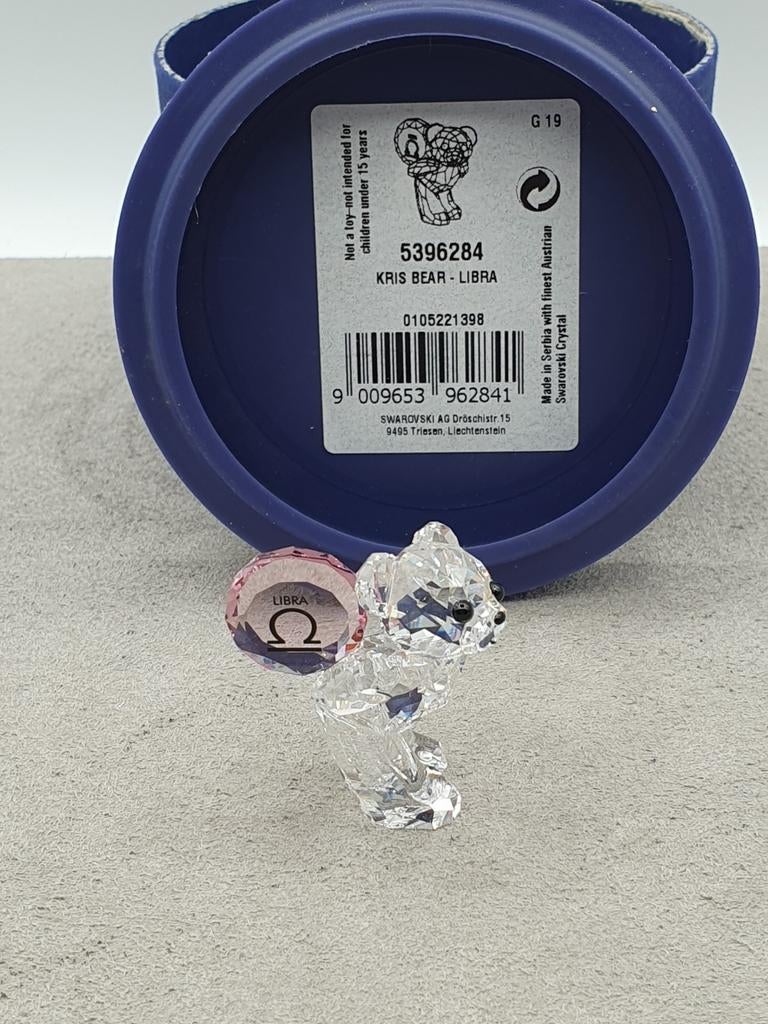 Swarovski Kris beer: Weegschaal 5396284., Verzamelen, Swarovski, Ophalen of Verzenden, Zo goed als nieuw