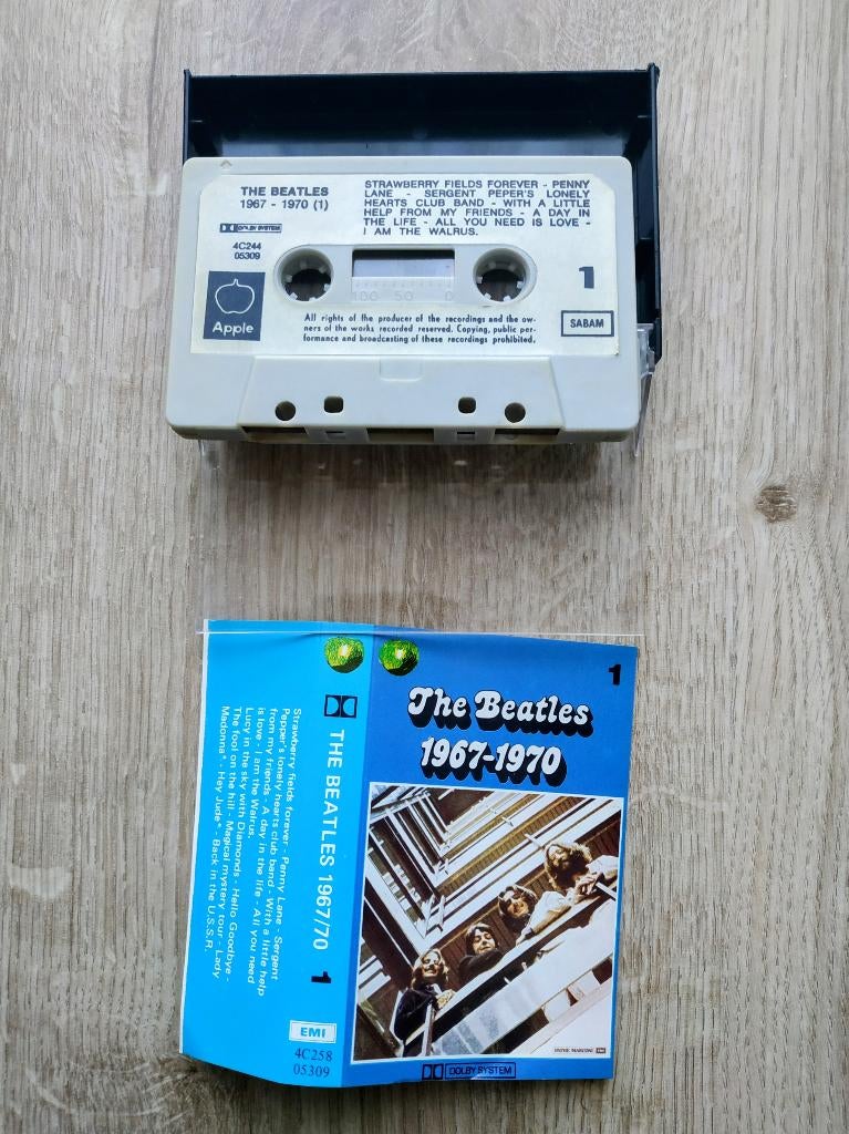 BEATLES 1967-1970 CASSETTE BELGIE, Cd's en Dvd's, Cassettebandjes, Verzenden